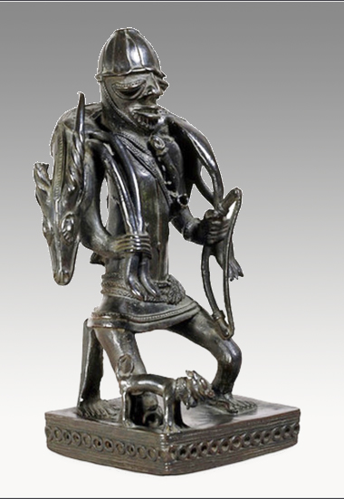 yoruba bronze hunter